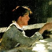 Peter Severin Kroyer figurstudie av helene christensen oil